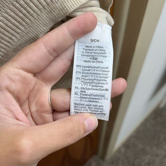 J. Crew Tan Crewneck Sweater - Picture 3 of 3